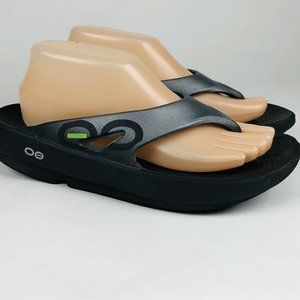 Oofos Black Recovery Sandals Flip Flops  EU 40 Men 7 Women 9 sport
